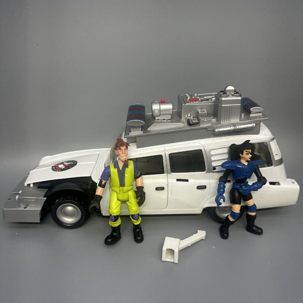 VTG 1984 Kenner Ecto-1 The Real Ghostbusters Vehicle W/ Figures Incomplete